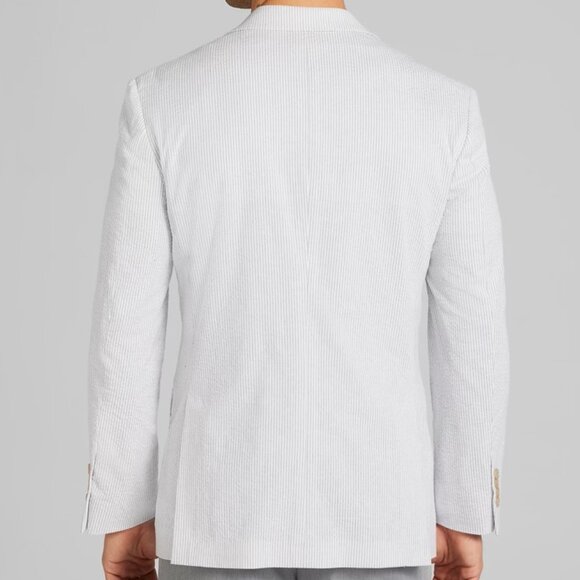 NEW Joseph Abboud Modern Fit Seersucker Sport Coat Blazer Jacket Sportcoat - Picture 5 of 8
